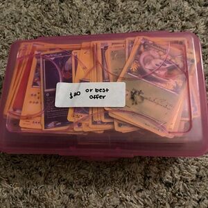 Box of Pokémon cards